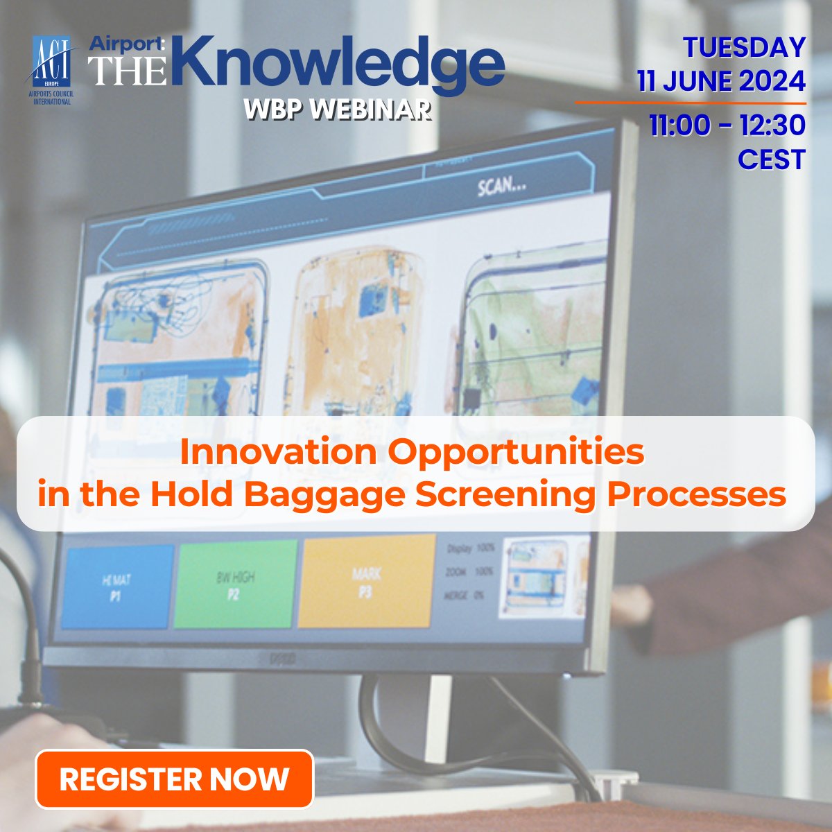 Join us for our exclusive Airport: The Knowledge WBP Webinar 'Innovation Opportunities in the Hold Baggage Screening Processes'! | 11 Jun 2024 | 11:00 - 12:30 CEST | Learn about the latest innovations from Point FWD, IDEMIA, and Smiths Detection aimed at streamlining processes