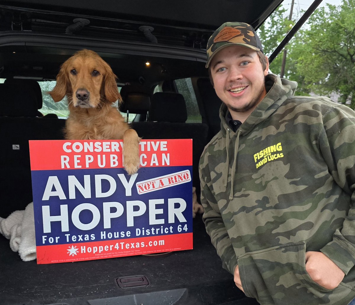 Come see @AndyHopperTX and @ThisIsKyleR in Sanger today! It's election day!!!