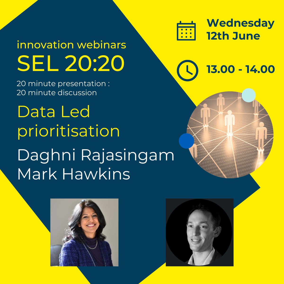 Join us on 12th June, 1-2pm, for our next #webinar on Data Led Prioritisation. See how Factor 50 and Guys’ and St Thomas’ NHS Trust improve diabetes care with data-driven solutions. Learn and join the conversation. Register now: ow.ly/1b9m50RY4hW