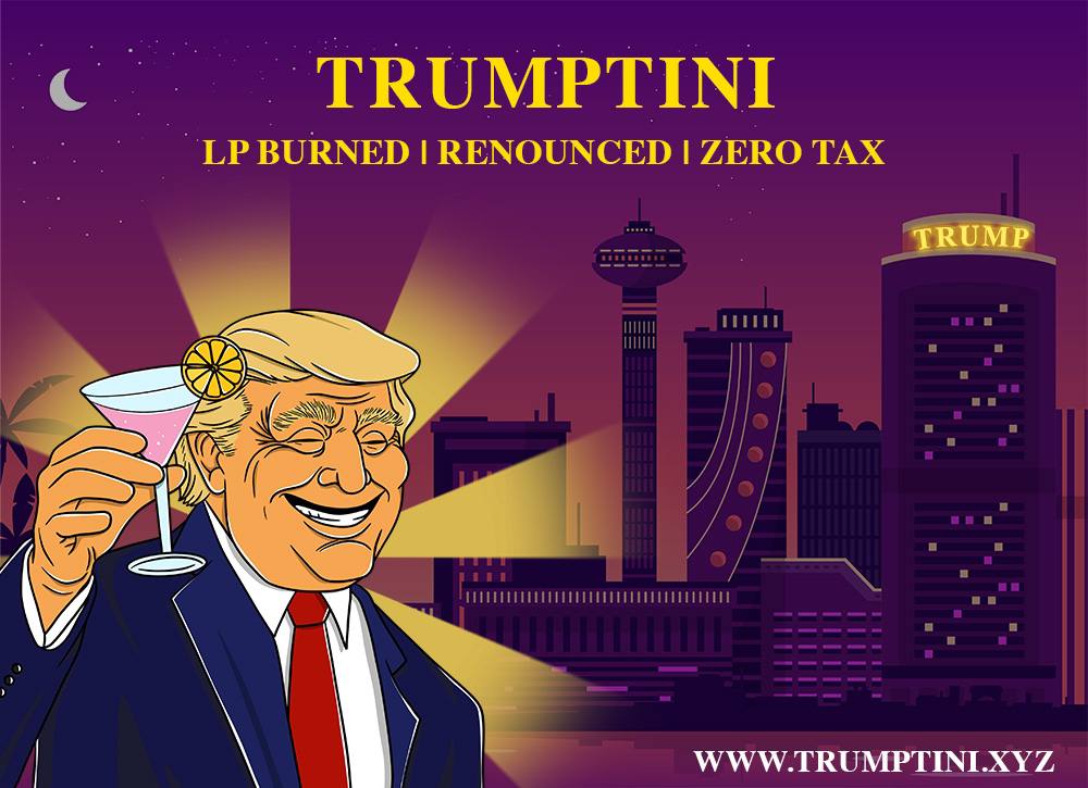 TRUMPTINI $MATA | @TrumptiniCoin Stealth launched yesterday $130k. 0x6b3e372ecc9819a053ff4081b90a7506252fad81 📊dextools.io/app/en/ether/p… 🗨t.me/Trumptini 🌐trumptini.xyz