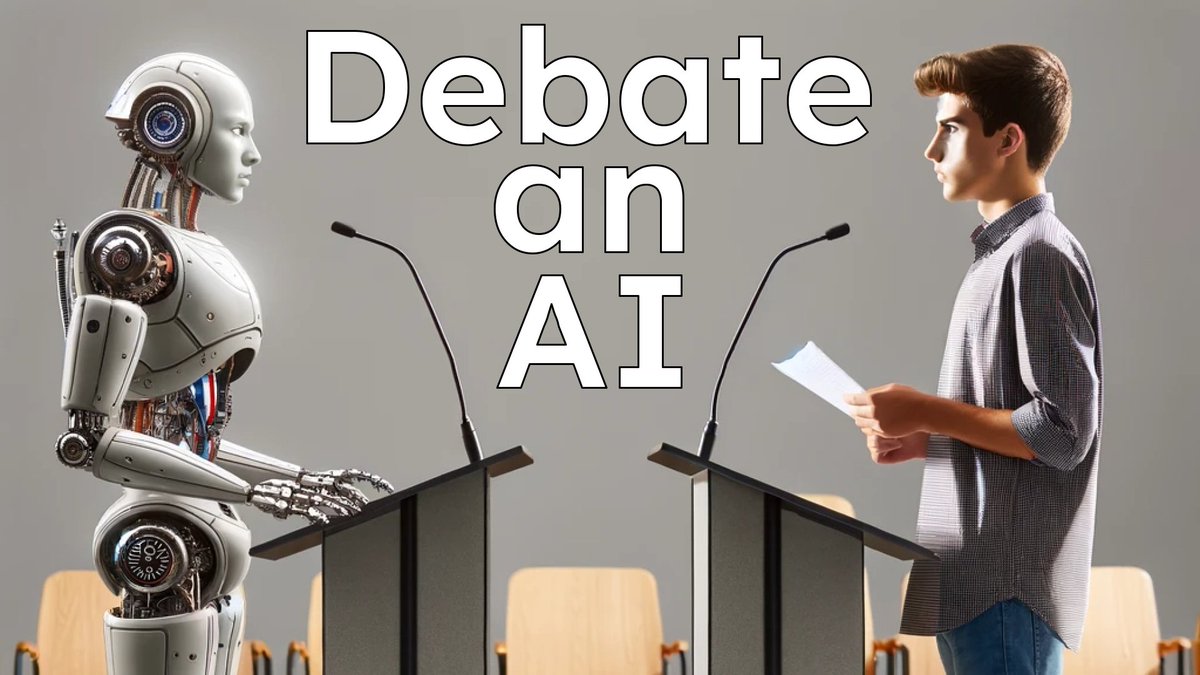 🤔 Elevate Critical Thinking with AI Debates in the Classroom - controlaltachieve.com/2024/05/elevat…

💬 Prompt template
⚖️ Debate topics
🌭 Example debate

#edtech #AI #AIEDU #chatgpt