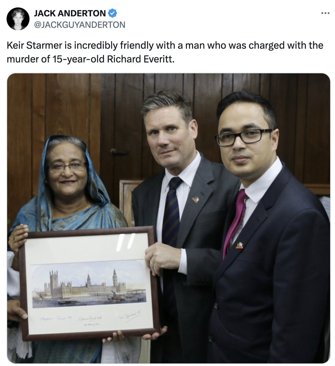 Abdul Hai, a friend of Keir Starmer, who was accused of being involved with a Bangladeshi gang that stabbed 15-year-old Richard Everitt to death in 1994 because he was white, appears to have now been selected as a parliamentary candidate.

Our system is rotten.