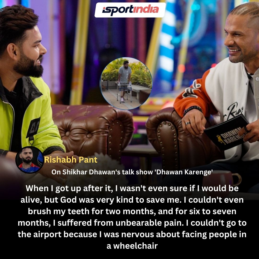 Rishabh Pant opens up about his challenging recovery journey on Shikhar Dhawan's talk show Dhawan Karenge
#ShikharDhawan #RishabhPant #TeamIndia #IndianTeam #Indiancricket #Cricket #isportindia