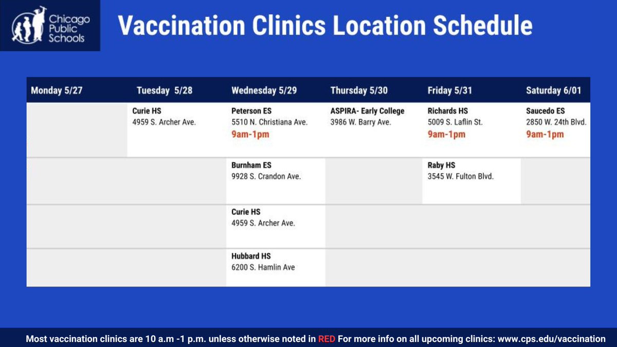 Updated COVID-19 and Flu vaccines are now available for students through CPS. CPS hosts free vaccination clinics; book your child's vaccinations today. Visit bit.ly/3kNvxoU