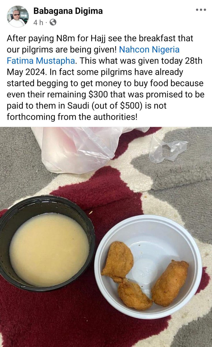 - Nigerian pilgrims in Saudi Arabia laments about the poor meals despite paying over N8million for Hajj.