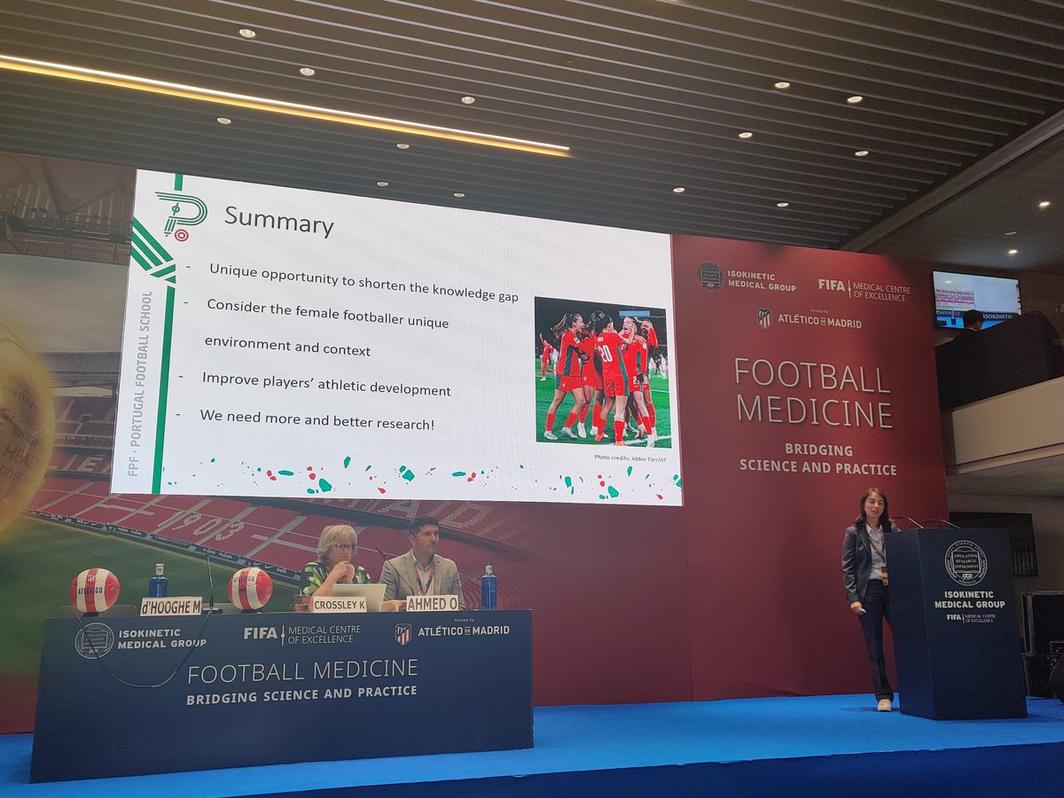 Rita Tomás (@rtomasmd) on Twitter photo It was a great honor to talk at #isoK24 <a href="/footballmed/">Isokinetic Conference</a>⚽️🩺about the new trends in women’s football medicine! It was heartwarming to see so many excellent clinicians and researchers in the room! I was overwhelmed by the positive feedback, thank you!
#footballmedicine #femaleathlete It was a great honor to talk at #isoK24 <a href="/footballmed/">Isokinetic Conference</a>⚽️🩺about the new trends in women’s football medicine! It was heartwarming to see so many excellent clinicians and researchers in the room! I was overwhelmed by the positive feedback, thank you!
#footballmedicine #femaleathlete