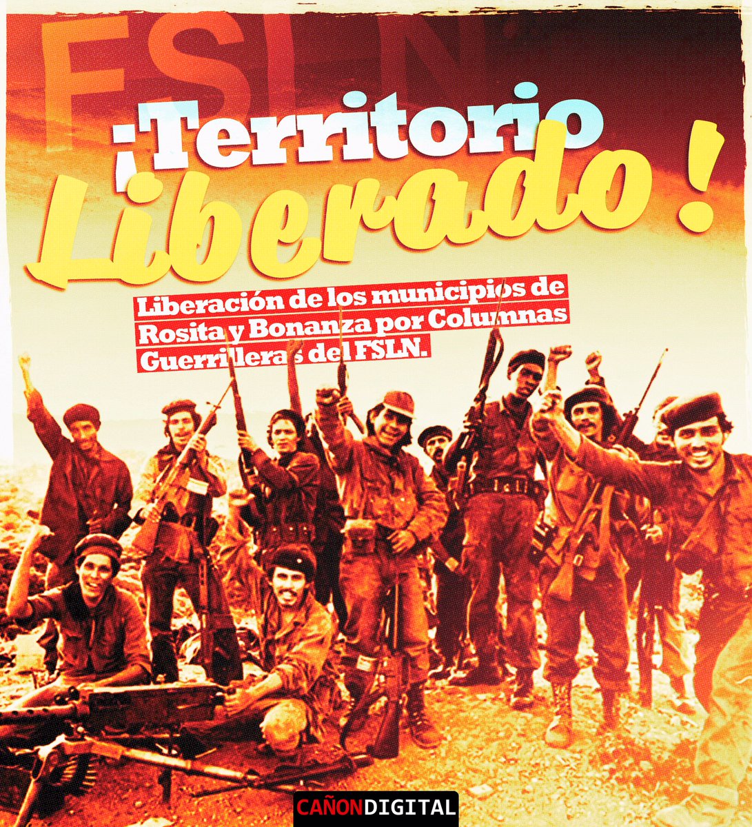 El 28 de mayo de 1979, hace 45 años, una columna guerrillera del FSLN liberó los municipios de Rosita y Bonanza. Honor y gloria a nuestros héroes ❤️🖤 - - - #4519LaPatriaLaRevolución