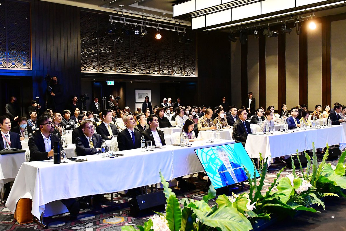 PS Eksiri delivered opening remarks at seminar on “Summit of the Future & the Future of Multilateralism: Perspective from Stakeholders” co-hosted by @MFAThai & ISC in partnership with BRANDi & the Cloud, highlighting importance of multilateralism with UN at centre. (27 May 24)