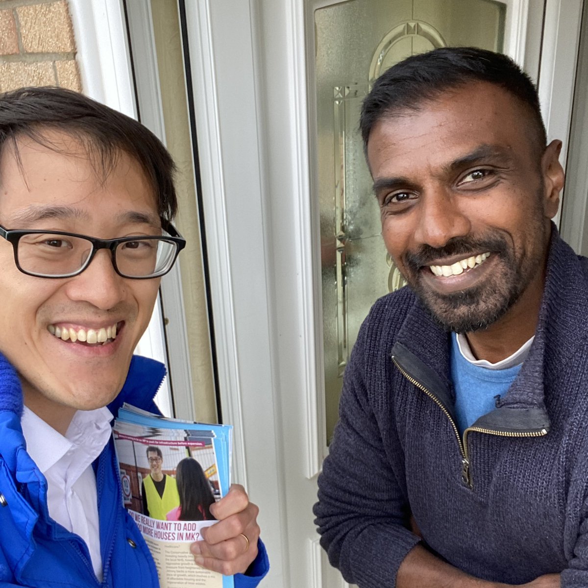 Another 200 doors knocked. Pretty routine for us. It’s encouraging to see the positive name recognition being built with local residents. @MKConservatives