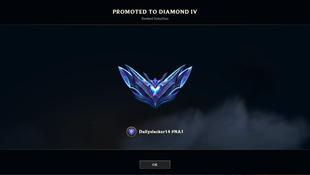 Dailyslacker's tweet image. REEEEE were back #lol #leagueoflegends #diamond