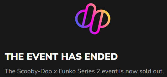 After a long streak of consecutive non sellouts @OriginalFunko / @Dropppio has sold out 4* of the last 5 drops. I am counting WBH2 as only 1.68% was retail burned but if you wanna be technical....