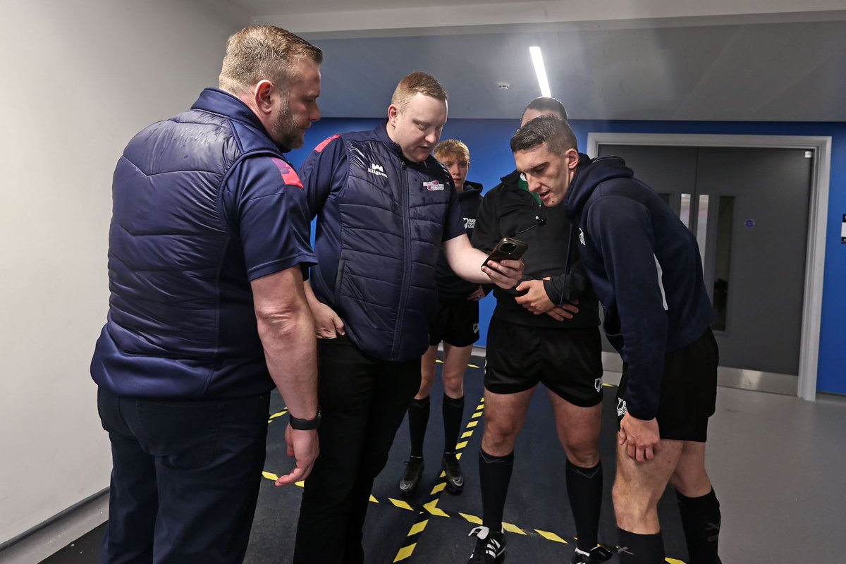 💬 | CAPTION COMPETITION 🐆 | There are 2️⃣ free tickets to Sunday's clash 🆚 @Cougarmania on offer to the best caption for this photo of Mark, Nick and the officials in the entrance tunnel. 🎁 | The winner will be chosen at 5pm on Thursday!