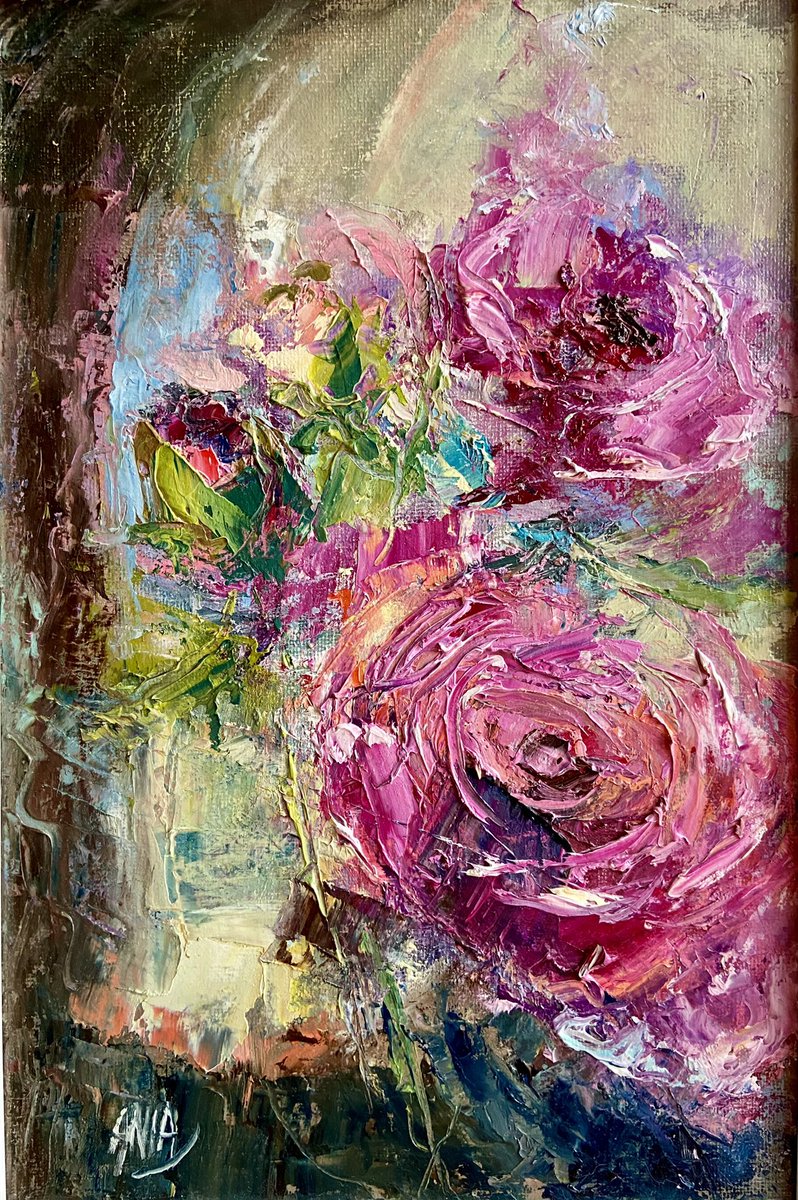 ✨FOR SALE ✨
Title: 'Blooming Elegance'
Price: £200 ($255) + p&p20 × 30 cm (30cm x40cm including frame)
Oil on canvas, palette knife technique.
Enhance your space with this beautiful and textured floral painting, framed in a stylish white frame.
Comment or DM for purchase.
#art