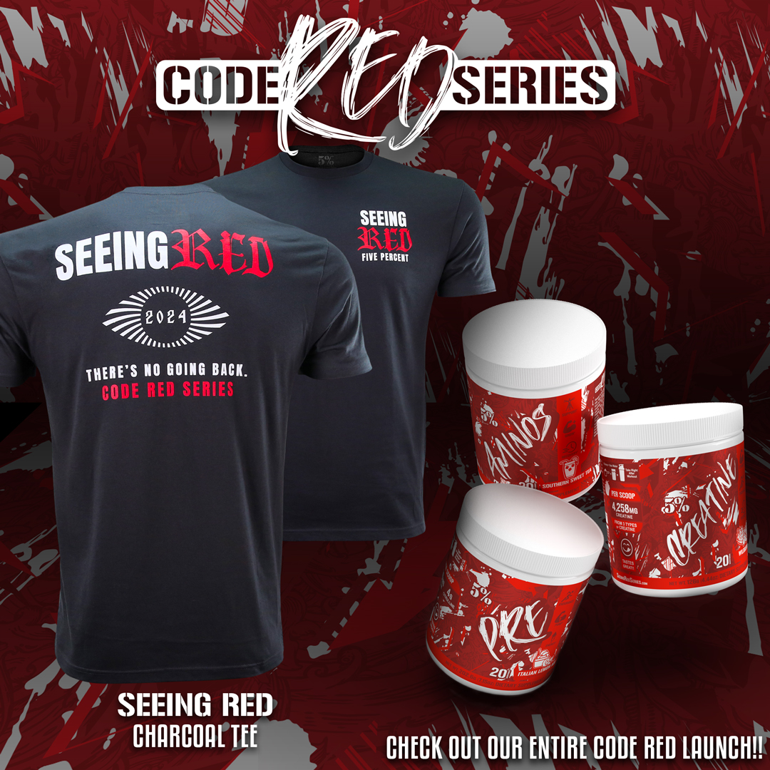 Have YOU seen Red yet?

#LoveItKillIt #WhateverItTakes #5PercentFamily #5PercenterForLife #5PercentMentality #FitLife #GymLife #Muscle #Bodybuilding #MonstersDoExist #Motivation #Fitness #Gym #Workout #Fit #Training #Fitfam #Fıtnessmotivation #CodeRed #CodeRedSeries #SeeingRed