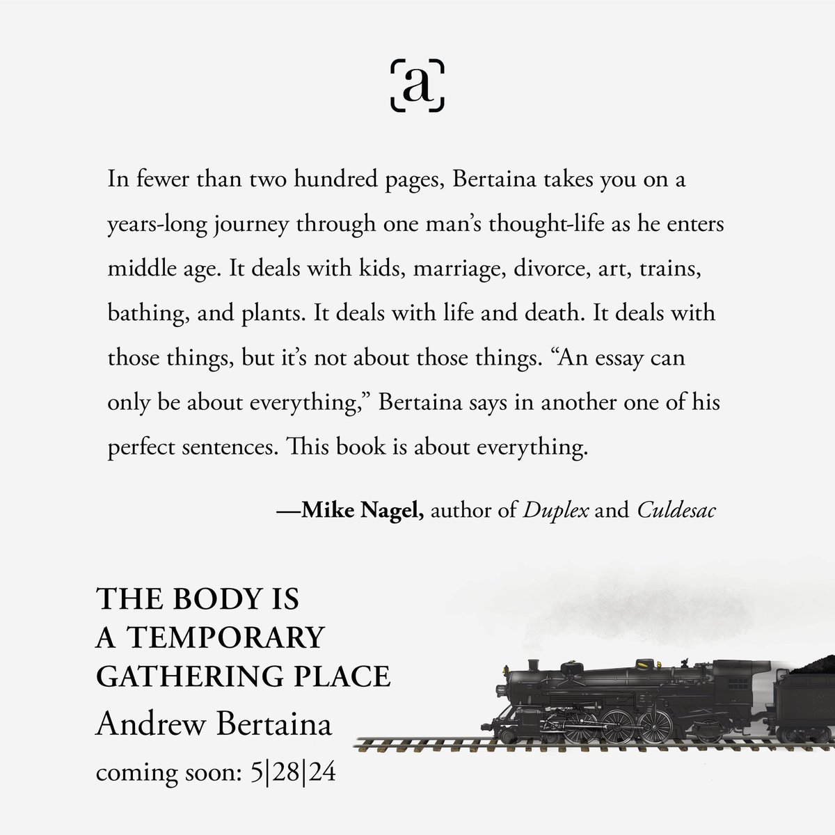 andrewbertaina's tweet photo. Shout out to those lovely and talented writers who took the time to blurb my book: @The_Big_Quiet, @AndrewPorter01 , @HannahDAbrams , @misternagel. They are all wonderful writes and people, and I deeply appreciate the time and kindness of their words for my book. https://t.co/v0QGMz6q2i