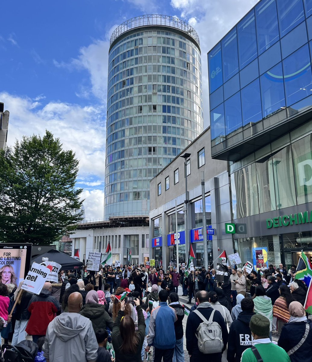 🇵🇸🇵🇸🇵🇸 Birmingham emergency protest for Rafah. 28.5.24. #HandsOffRafah #StopTheGenocide