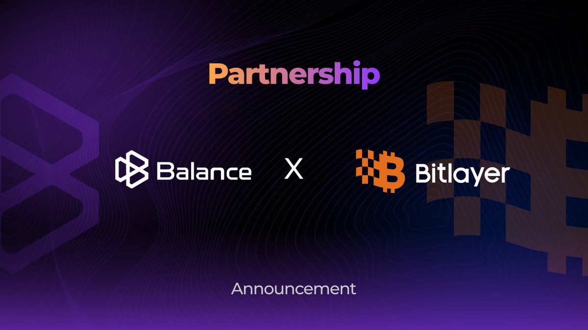 We’re excited to welcome @BitlayerLabs to the Balance ecosystem!

In collaboration with @Balance_Games, @BitlayerLabs is redefining the limits of what's possible in the #Web3 Gaming world.

Bitlayer is pioneering an advanced Layer2 Bitcoin protocol, BitVM, in order to bring