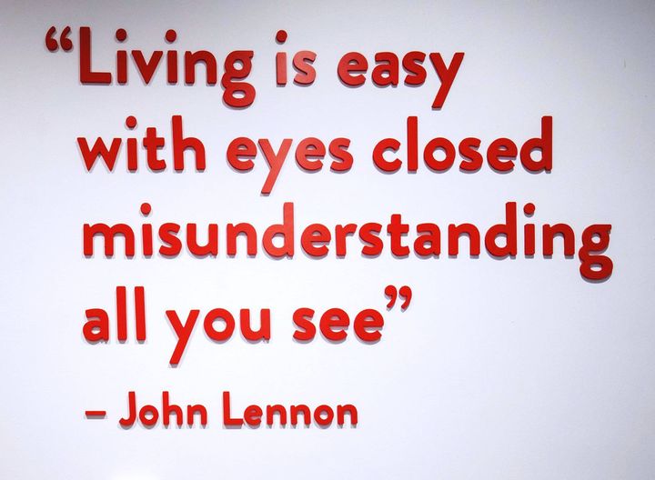 'Living is easy with eyes closed misunderstanding all you see' John Lennon 🎶 What's your favourite Beatles lyric? #StrawberryField #JohnLennon