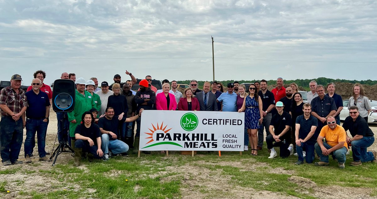 Nous sommes ravis de participer à l'expansion de #ParkHillMeats. Ce projet augmente la capacité de transformation du bœuf en Ontario tout en aidant à répondre à la demande croissante de produits de viande halal. Félicitations à l'équipe de Parkhill Meats! #Agroalimentaire