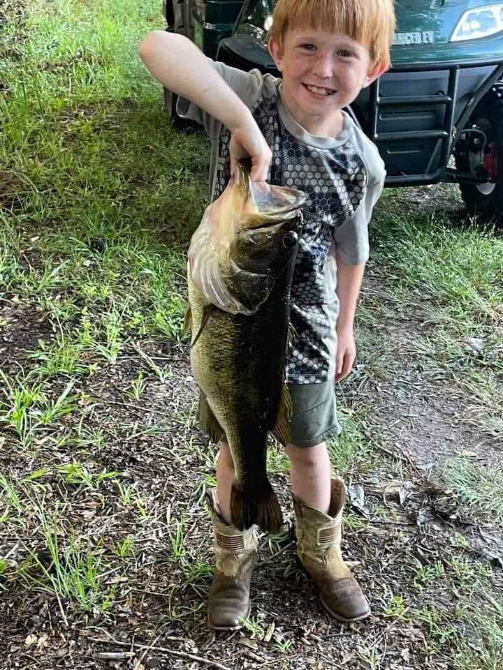 8 year old throwing topwater cracks a 12+