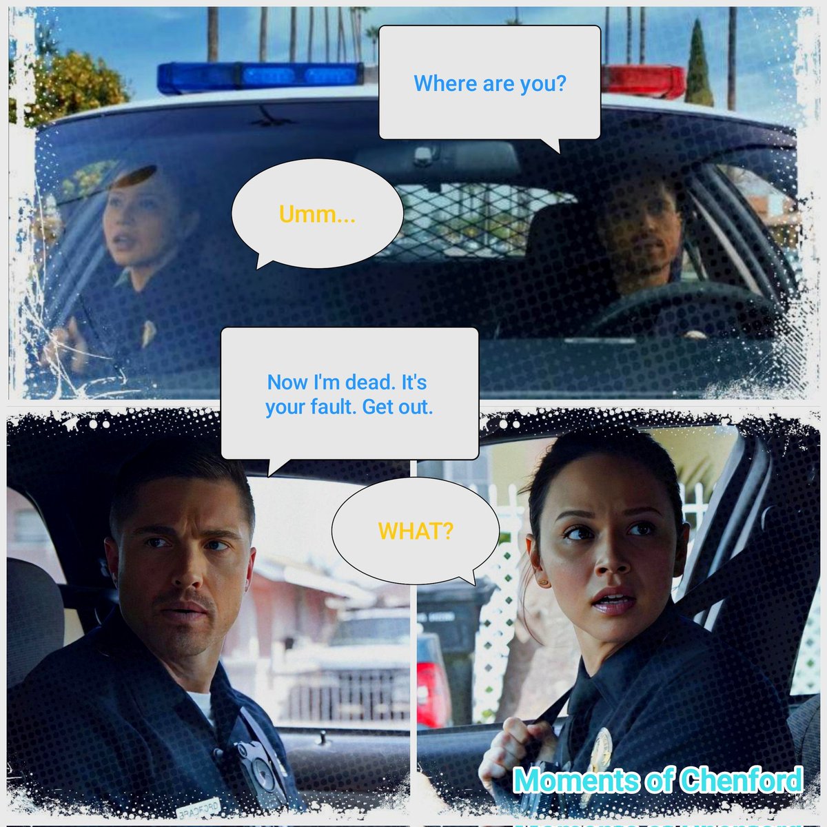 Moments of Chenford 
Season 1 / Episode 1 
#TheRookie #Chenford #LucyChen #TimBradford