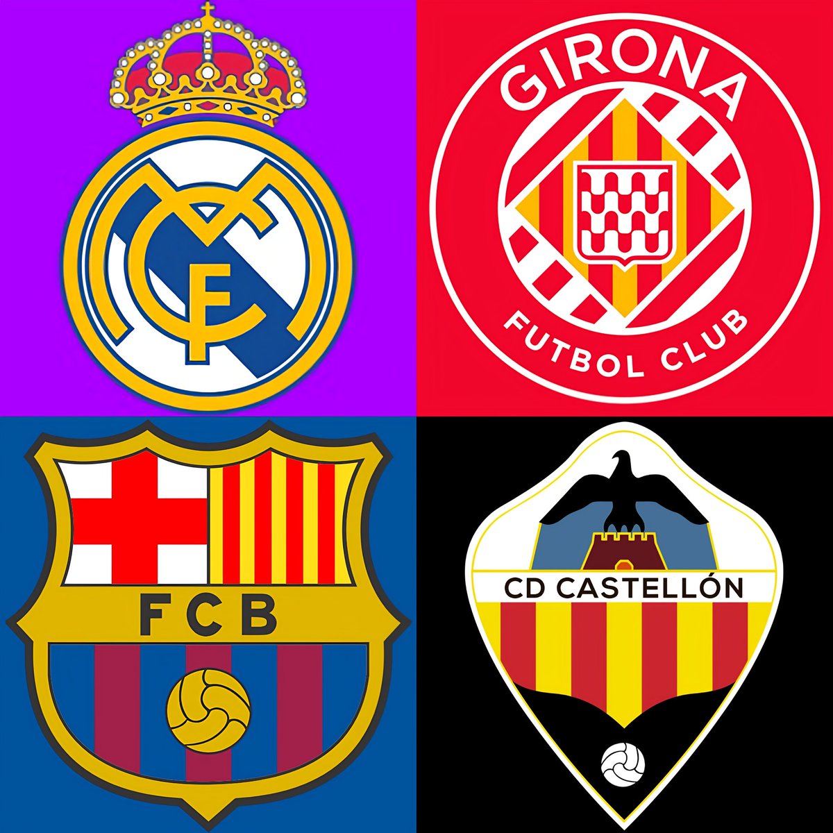 Con todos ustedes, los cuatro equipos más goleadores de las cuatro principales categorías del fútbol español:

- Real Madrid (87).

- Girona FC (85).

- FC Barcelona (79).

- CD CASTELLÓN (74).