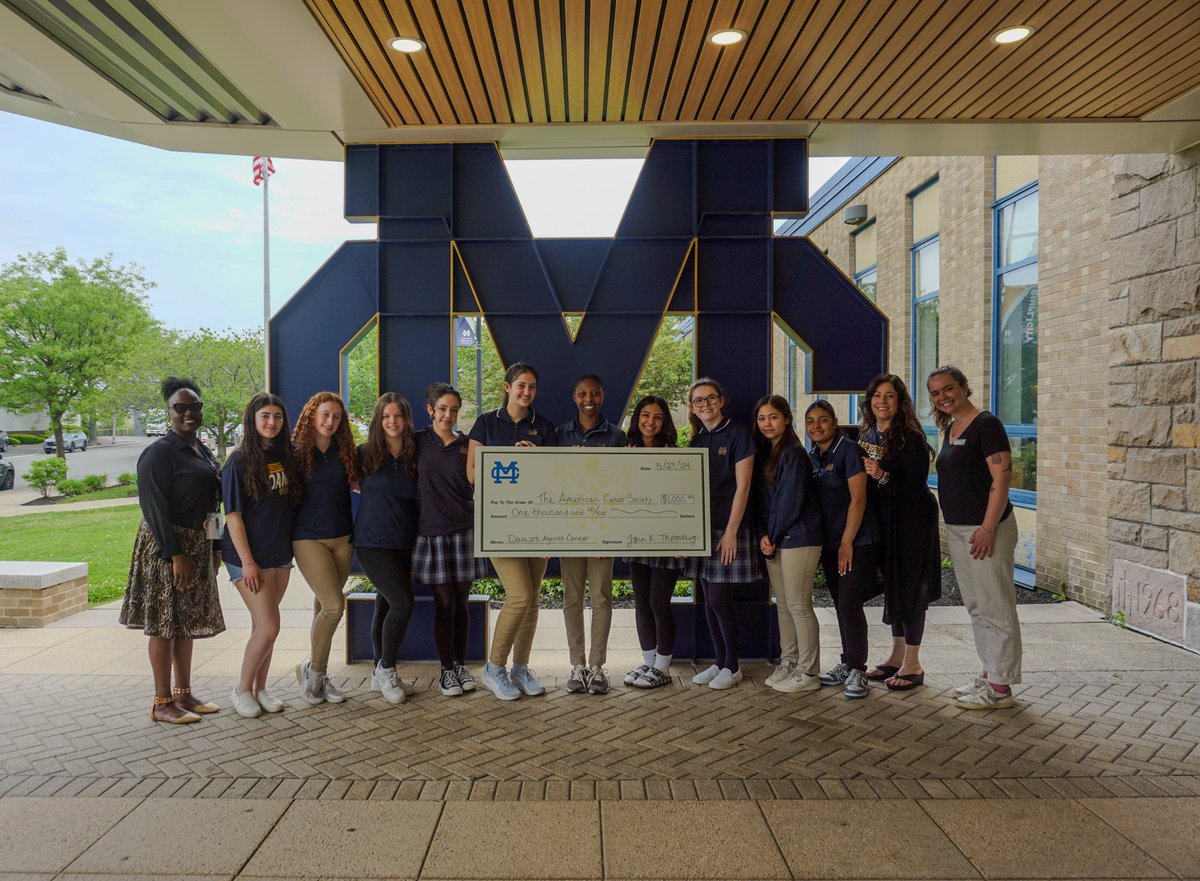 Last week, MC's Dance Company presented the American Cancer Society with a $1,000 check from 'Dancers Against Cancer,' fundraising event. Way to go! #WeAreMC