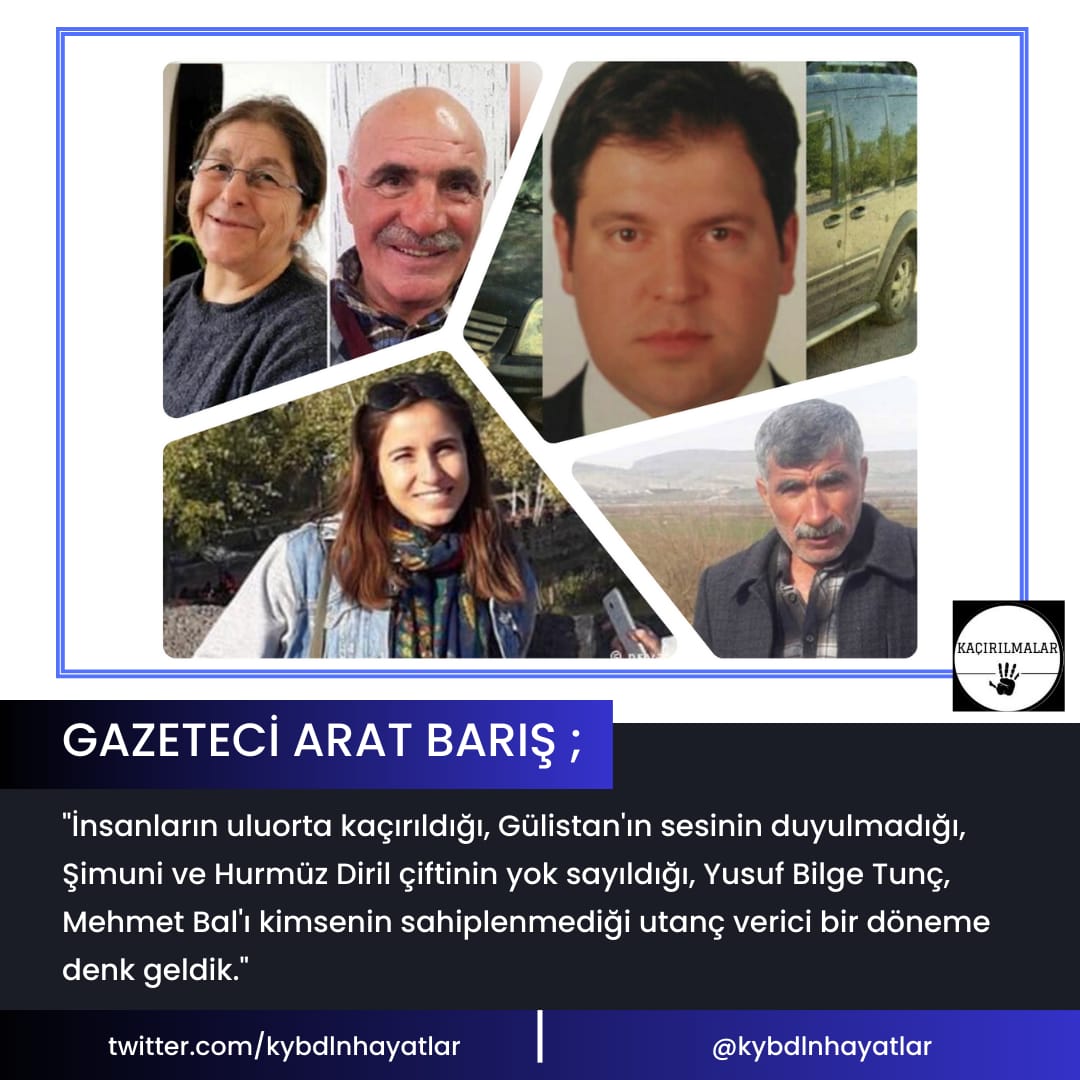 Kaçırılan masumlar ve aileleri acı içinde...
'Hapiste olsa gider ziyaret edersin, ne olduğunu bilmemek kadar acı bir şey yok...!'
İzi kalır zamansız gidişlerin,
Giden hâlâ dönemediyse
Kalan bir türlü gülemez!
@FOXhaber
Etiketimiz 👇👇

Kayıplarımız Nerede

Galatasaray #SONDAKİKA