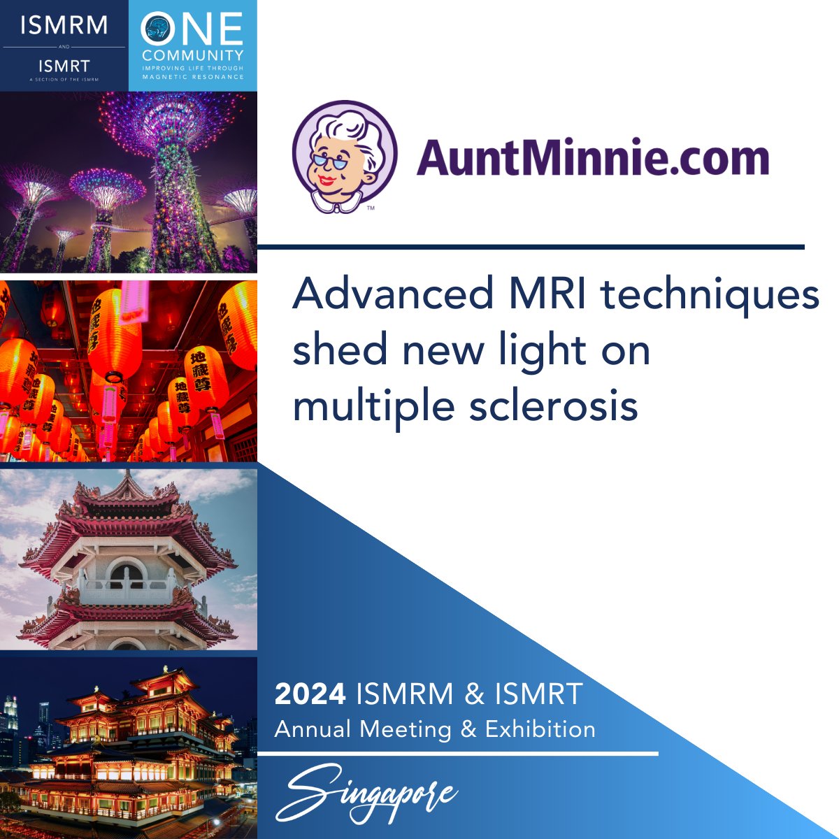 Did you miss the Annual Meeting in Singapore? Aunt Minnie has you covered. Check out this article about MRI & multiple sclerosis: ow.ly/eE9X50RYPqJ #ISMRM2024 #ISMRT2024 #ISMRM #ISMRT #MRI #MagneticResonance #MR #MedicalImaging