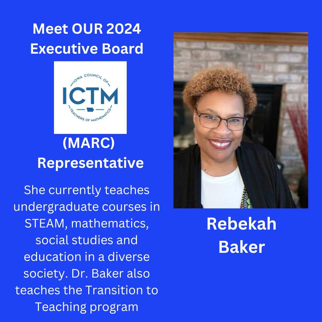 Meet Rebekah Baker Our 2024 MARCRepresentative! iowamath.org #iowamathteach #mathteach #elemmath #iteachmath #mtbos #mathcoach #iaedchat #iatlc