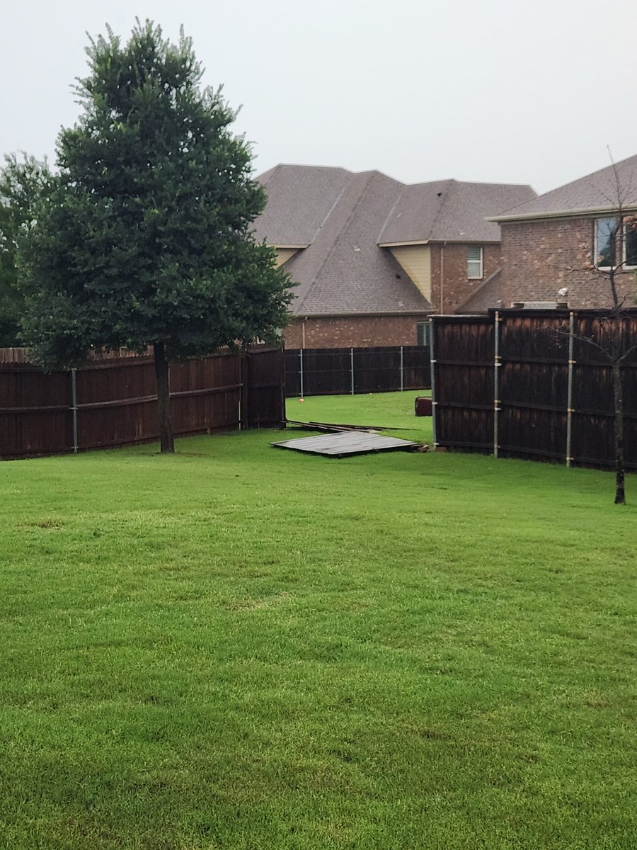 Wild storms in Dallas, TX, this morning at 5:30 am. Still don't have electricity. Lost a few fence panels, a 20yr old crepe myrtle, an 11yr old Chinese Pistache, and some busted flower pots. Hope everyone else in my area is OK!