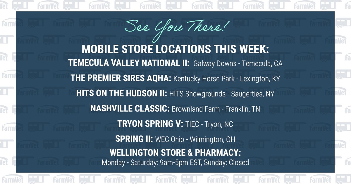 Rain or shine 🌦️ Here's where we'll see you this week!