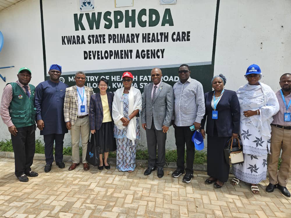 WMulombo's tweet photo. In the lead to the main event, I met the Health Commissioner and ExecSec PHC Board @followKWSG to discuss @WHONigeria cooperation and how we can heighten our support to the state as part of the #NHSRII and the #SWAp for better population outcomes https://t.co/JwZyd9Vizo