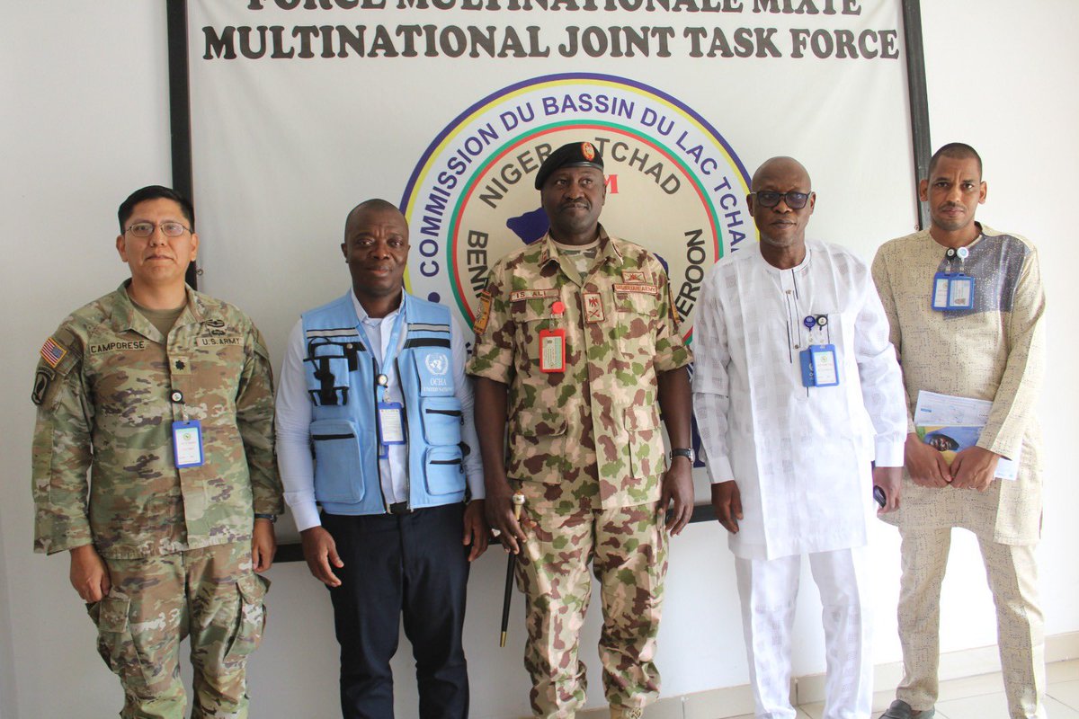 MNJTF Partners with OCHA to Strengthen Humanitarian Support in Lake Chad Region

The Multinational Joint Task Force (MNJTF) and the United Nations Office for the Coordination of Humanitarian Affairs (OCHA) are set to strengthen their partnership to enhance humanitarian outreach