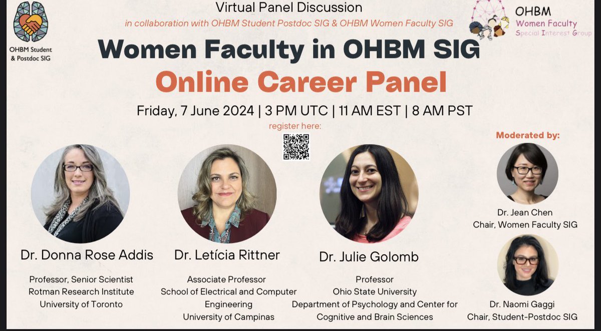 Naomi L. Gaggi (@naomigaggi) on Twitter photo Next week on June 7th <a href="/OHBM_Trainees/">OHBM Trainees</a> & <a href="/OHBMWomenPI/">OHBMWomenPI</a> will be hosting a webinar focusing on the career trajectories of women faculty globally! <a href="/OHBM/">OHBM</a> #ohbm #womeninstem
Register: tinyurl.com/2h53hbpn
Ask questions to the panelists: docs.google.com/forms/d/e/1FAI… Next week on June 7th <a href="/OHBM_Trainees/">OHBM Trainees</a> & <a href="/OHBMWomenPI/">OHBMWomenPI</a> will be hosting a webinar focusing on the career trajectories of women faculty globally! <a href="/OHBM/">OHBM</a> #ohbm #womeninstem
Register: tinyurl.com/2h53hbpn
Ask questions to the panelists: docs.google.com/forms/d/e/1FAI…