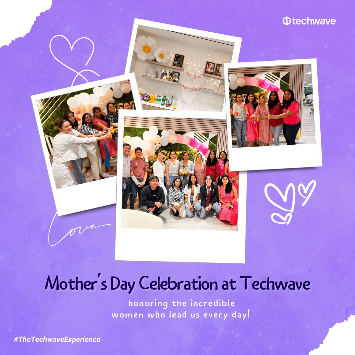 Celebrating Mother's Day at Techwave brought our community together to raise a toast to the amazing mothers among us! Here's to the extraordinary mothers who make our world brighter every day!

#TheTechwaveExperience #techwave #mothersday #MothersDayCelebration