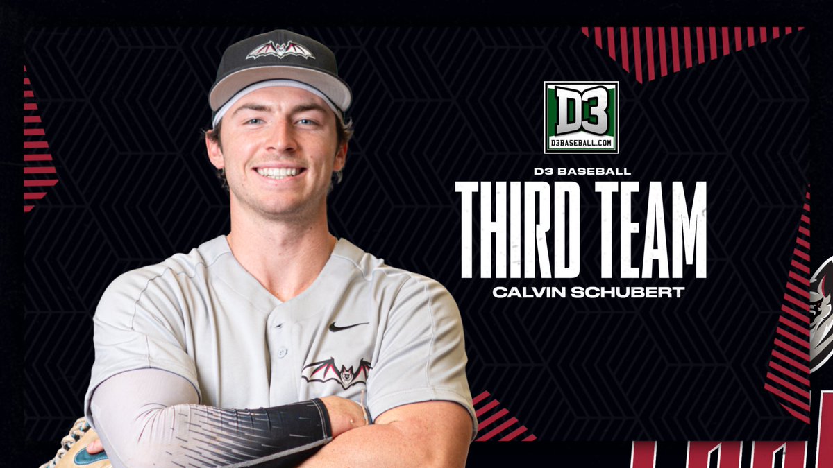 TransySports's tweet photo. 𝗔𝗹𝗹-𝗥𝗲𝗴𝗶𝗼𝗻

Transy Baseball’s Trent Youngblood has been named the @d3baseball and @abca1945 Region 8 Player of the Year❗️ 

Henry Mitcham has been named ABCA First Team All-Region 8 and D3Baseball Third Team All-Region 8!

Calvin Schubert has been named D3 Baseball Third Team All-Region 8! 

Matt Armstrong has been named ABCA Third Team All-Region 8!

🔗 https://t.co/8AvQbJUesb

#FlyPios🦇