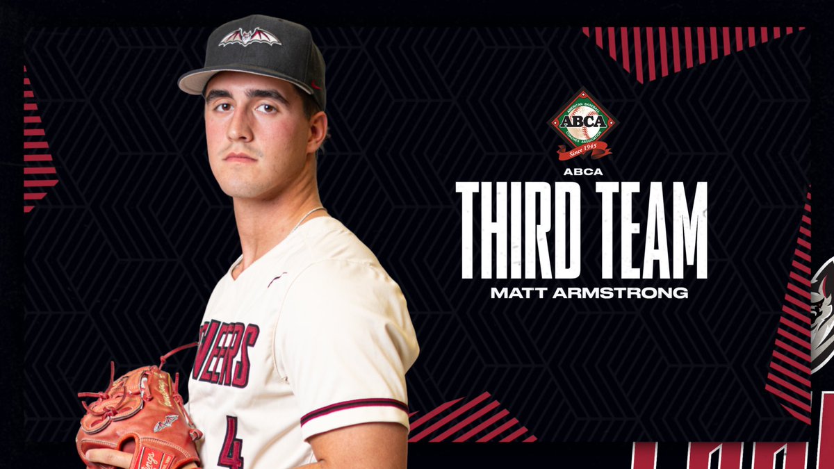 TransySports's tweet photo. 𝗔𝗹𝗹-𝗥𝗲𝗴𝗶𝗼𝗻

Transy Baseball’s Trent Youngblood has been named the @d3baseball and @abca1945 Region 8 Player of the Year❗️ 

Henry Mitcham has been named ABCA First Team All-Region 8 and D3Baseball Third Team All-Region 8!

Calvin Schubert has been named D3 Baseball Third Team All-Region 8! 

Matt Armstrong has been named ABCA Third Team All-Region 8!

🔗 https://t.co/8AvQbJUesb

#FlyPios🦇