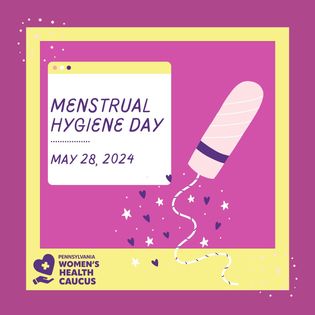It's #MenstrualHygieneDay and we have the power to ensure every Pennsylvania student can access the hygiene products they need during their school day. Access to menstrual products is essential to public health... Period! 💛