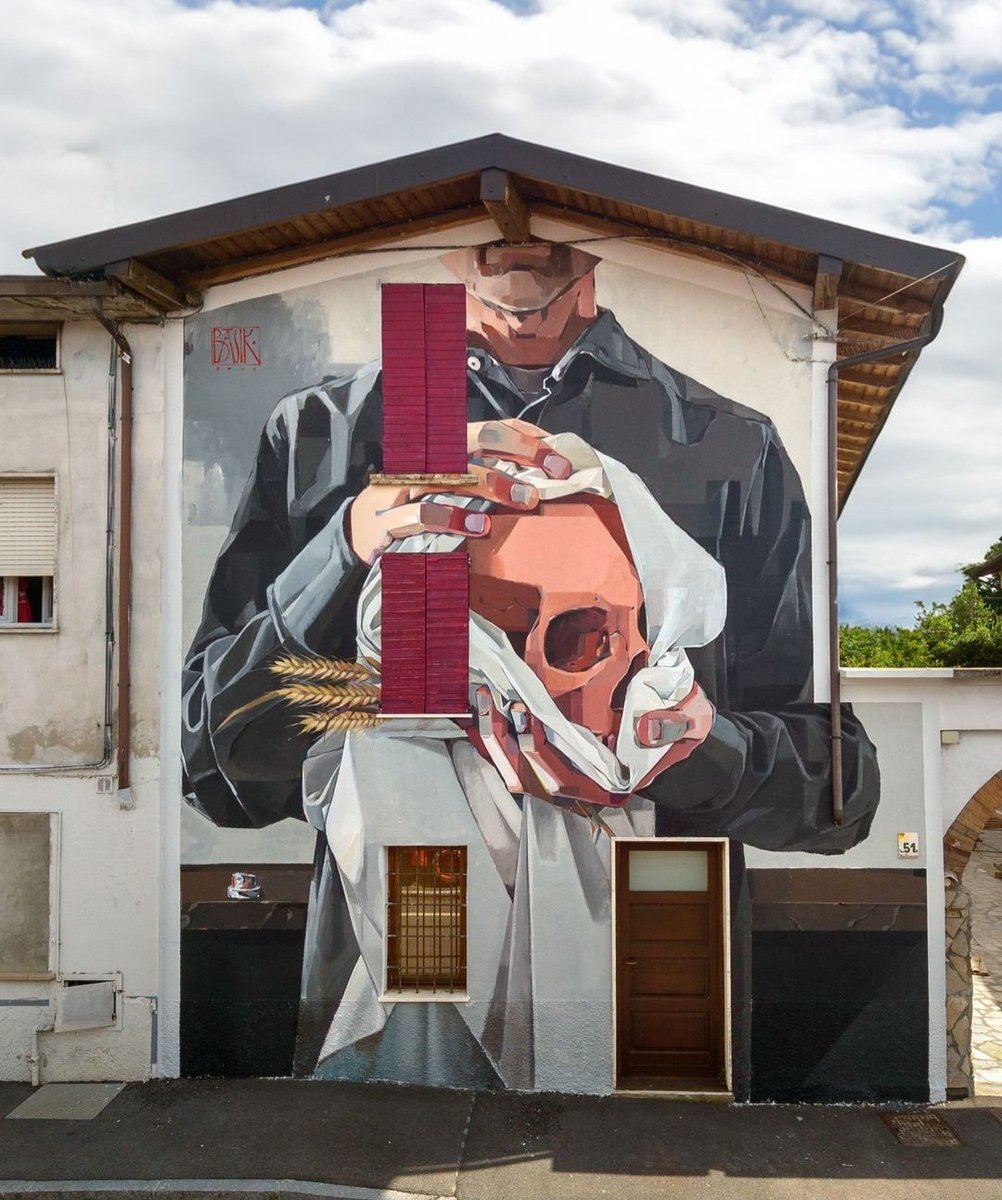 MolinaStreetArt's tweet photo. Art by Italian Basik in Covo, Italy (2024) #basik #streetart #lamolinastreetart | photo via artist mysl .nl/fShmg https://t.co/qPYc27OIyg