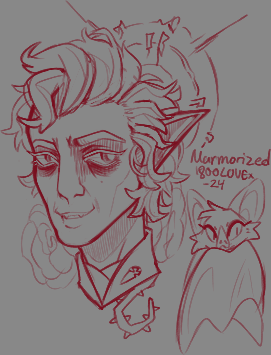 Marmorized's tweet image. Astarion doodle