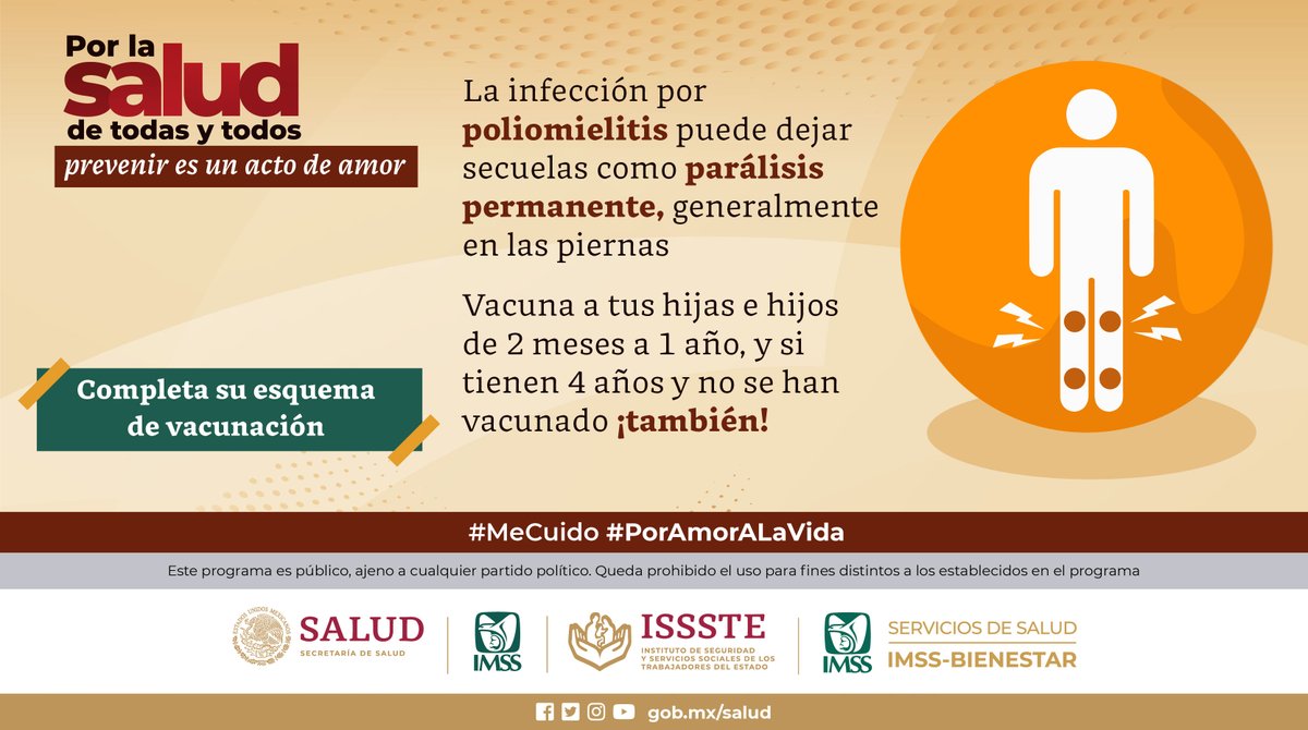 Recuerda que las vacunas protegen a niñas y niños de enfermedades 👧👦
#PrevenirEsUnActoDeAmor ¡No olvides completar su esquema de vacunación! 💉

#MeCuido #PorAmorALaVida #Vacúnalos

@Tu_IMSS
@ISSSTE_mx
@IMSS_BIENESTAR
@censia_salud
