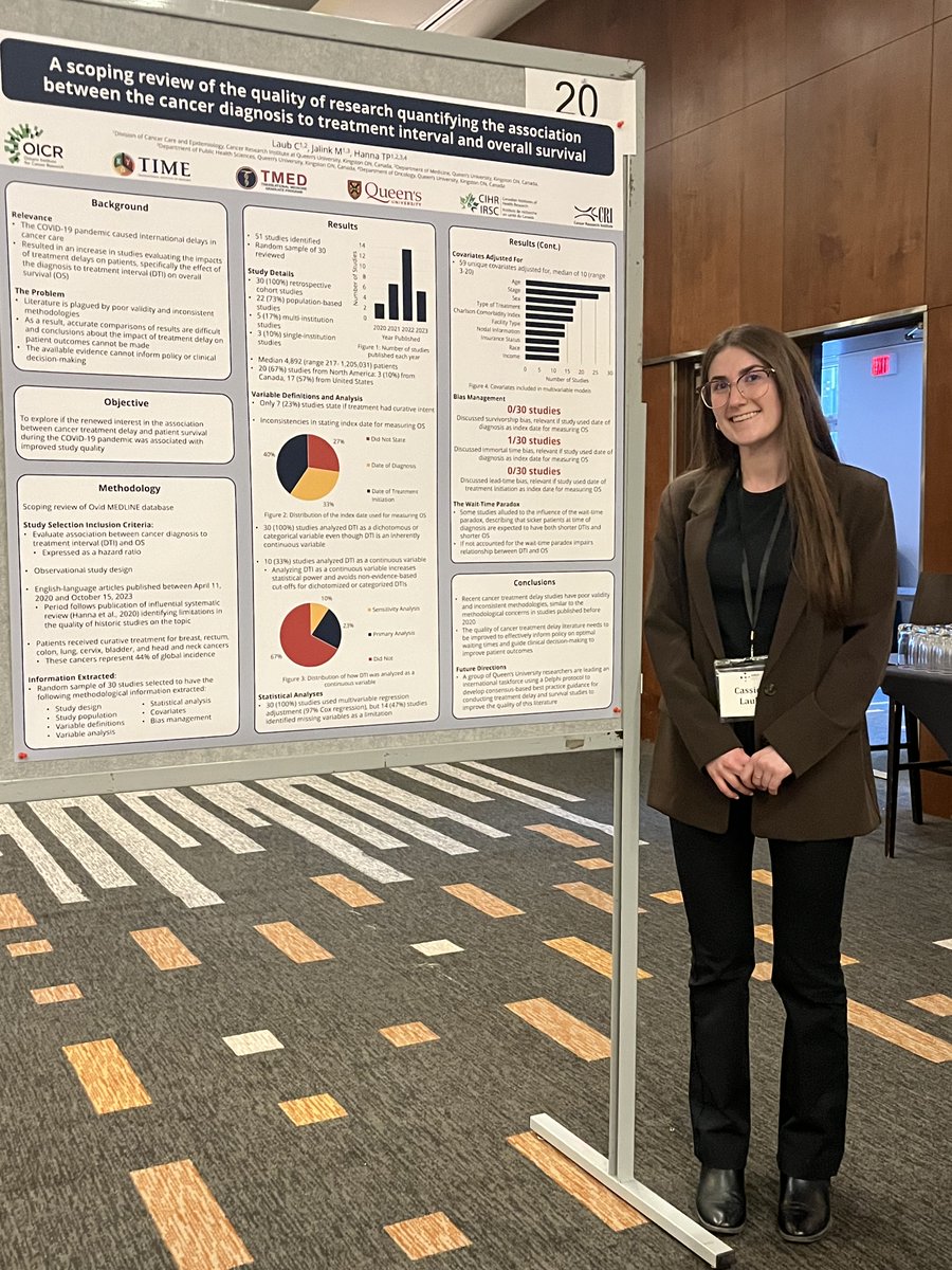 I’m grateful to have presented my first scientific poster at the #ARCC2024 Conference! Many interesting discussions about the poor quality of cancer treatment delay literature and the need for improved methodologies. Thank you Dr. Hanna and Matt Jalink for your support.

<a href="/CC_ARCC/">CC-ARCC</a>