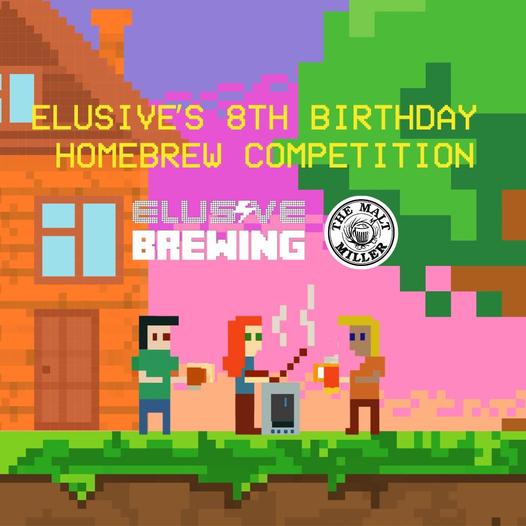 ElusiveBrew's tweet image. PSST.. HOMEBREWERS!
Our 8th birthday homebrew comp, with our pals @themaltmiller launches tomorrow, Wednesday 29th May.

We're looking for your best dark beers under 6% ABV.

Check out our blog for more info and set your alarm for 11am when entries open!

elusivebrewing.com/blog-1/elusive…