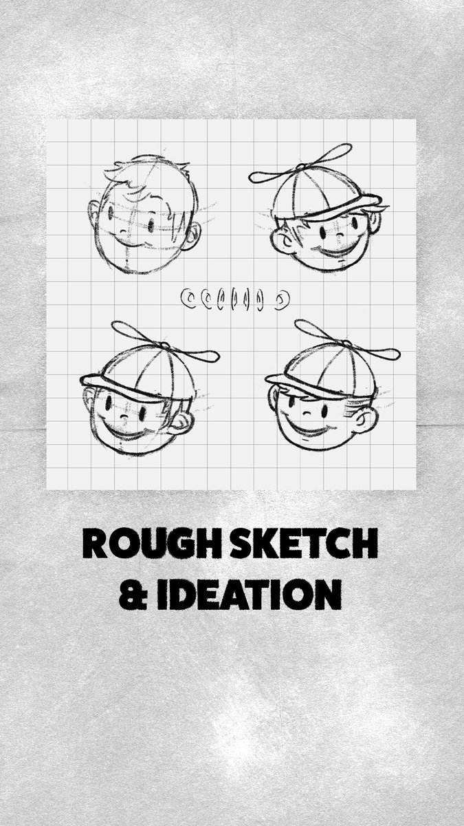 visualtimmy's tweet photo. Process for my new Brand Mascot “Little Timmy” https://t.co/dBlMY19hHg