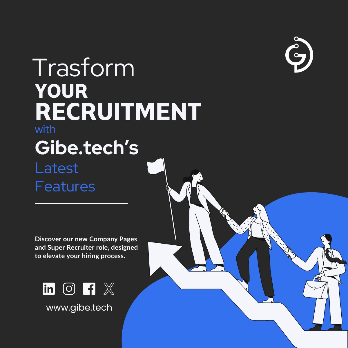 GIBE_TECH's tweet photo. ‼️ Exciting updates at https://t.co/eBtPcMDHTs! Introducing Company Pages: showcase brand, culture, &amp; job openings. Plus, the Super Recruiter role allows seamless recruiting efforts. Stay tuned for more details! #PlatformUpdates #GibeTech #CompanyPages #SuperRecruiter https://t.co/LHB1QIjYIT