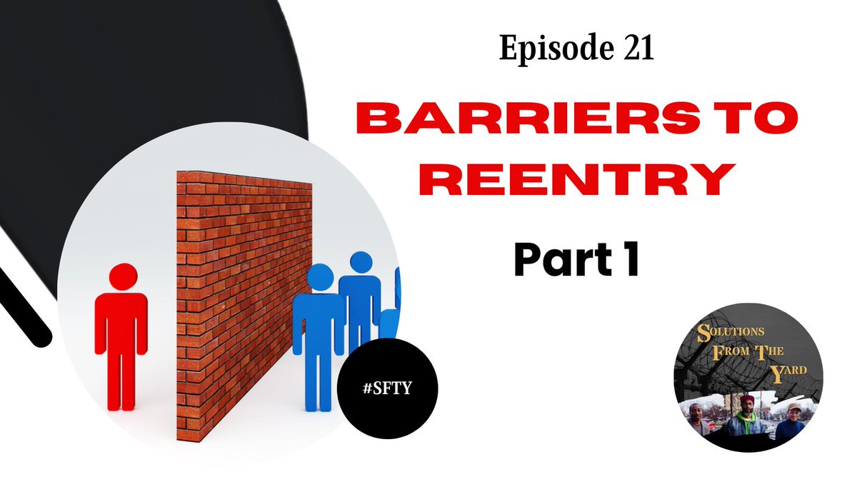 New Episode of #SolutionsFromTheYard is out now |
Listen here - shorturl.at/hf6Cs 
#reentrymatters #sfty #podcast #voicesforasecondchance