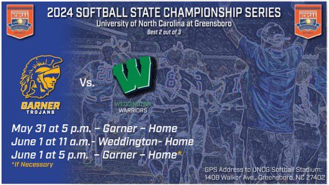 TrojanAthletics (@garnerathletics) on Twitter photo 