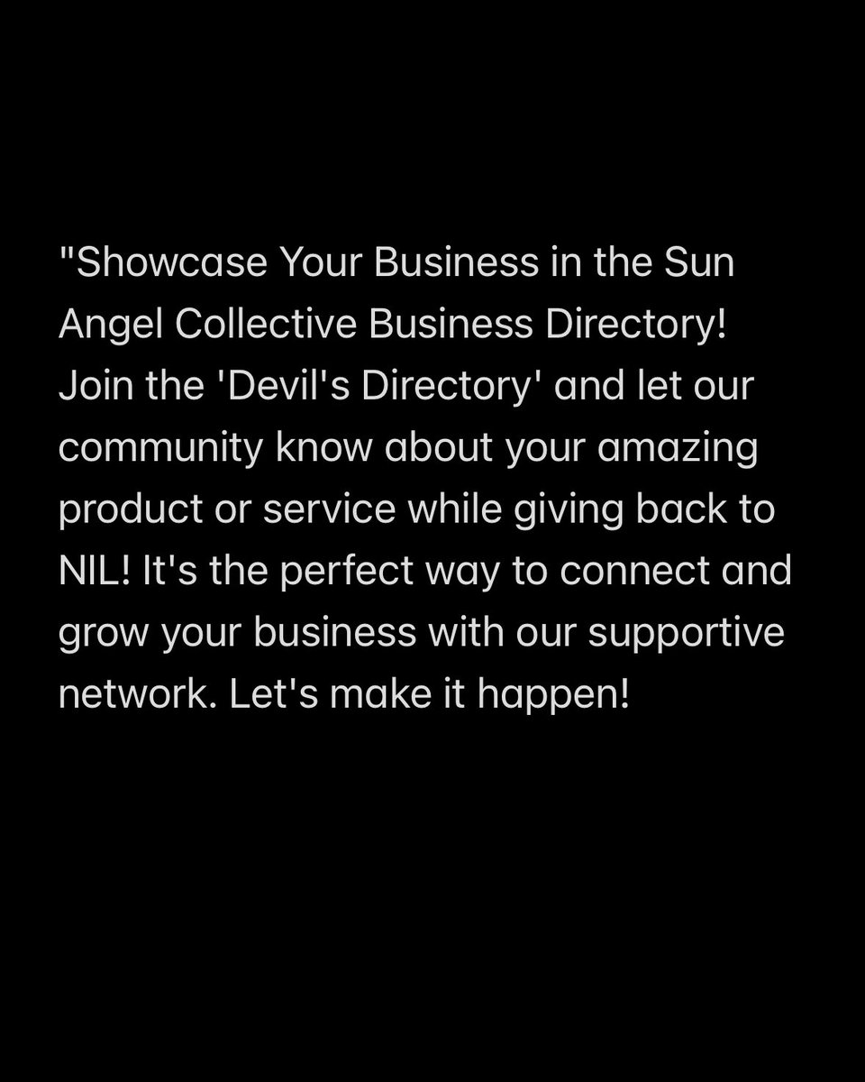 Jalen Klemm (@jalenklemm) on Twitter photo Click the link below to get in contact and share a giveback that supports ASU Student-Athletes! <a href="/SunAngelNIL/">Sun Angel Collective</a>
#ForksUp #ActivateTheValley
-Link: sunangels.org/business-direc… Click the link below to get in contact and share a giveback that supports ASU Student-Athletes! <a href="/SunAngelNIL/">Sun Angel Collective</a>
#ForksUp #ActivateTheValley
-Link: sunangels.org/business-direc…