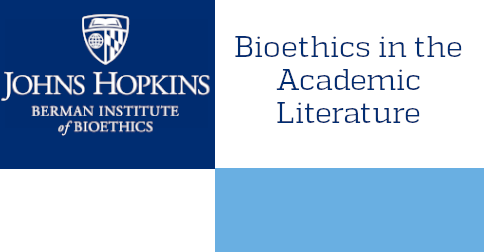 #Bioethics in the Academic Lit - This Week - Factors Influencing Adherence, NFTs for Organoids, Appeals to Character, Value of Interdisciplinary Collaboration, Autonomoy-Based Bioethics & Vulnerability, Humanization Debates, + More mailchi.mp/jhu/bioethics-…